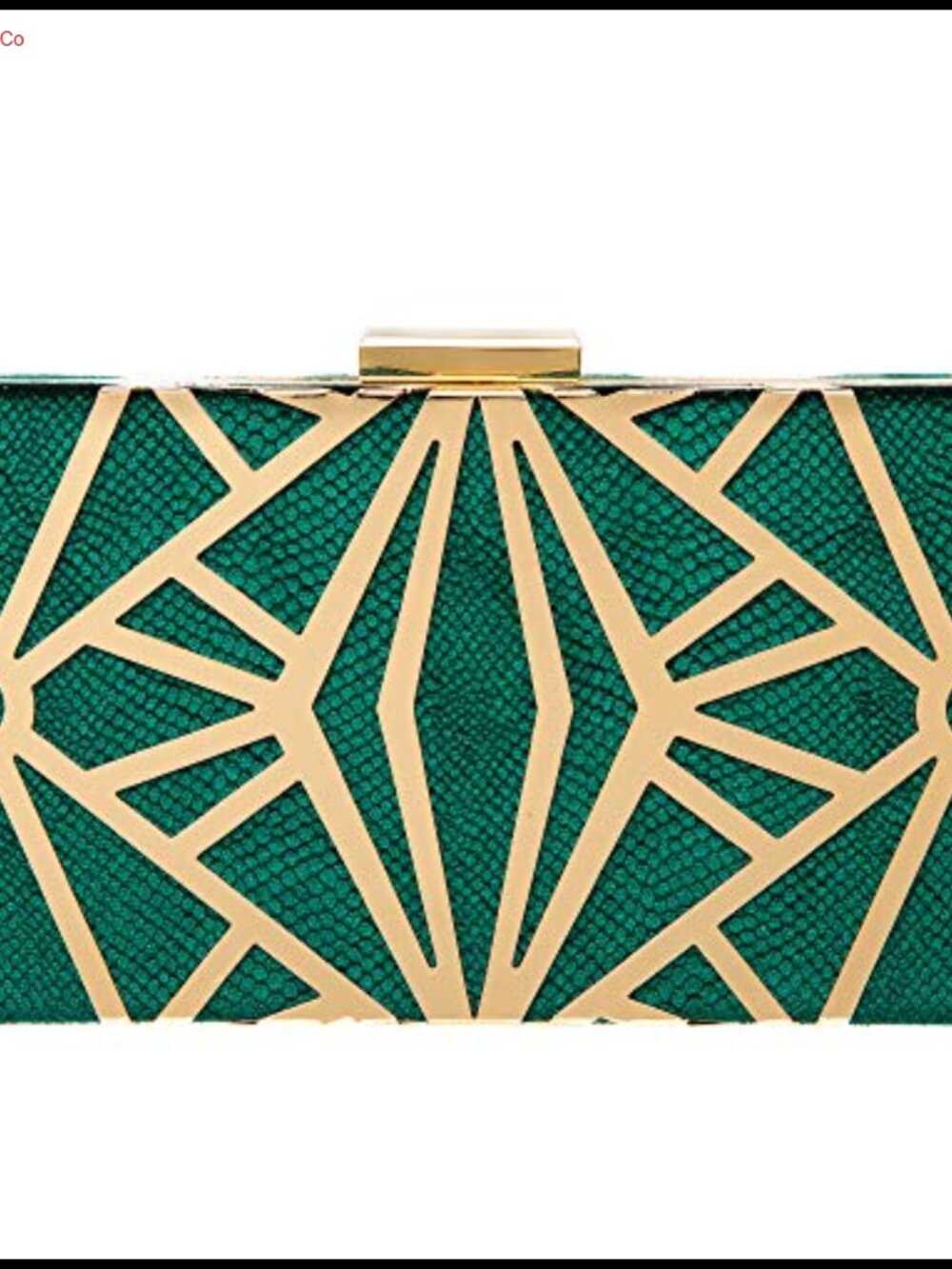 Velvet Evening Clutch with Detachable Chain, Gold-Tone Metal Frame, Wedding
